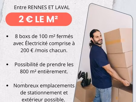 location box 200 euros pour 100 m² - vitré