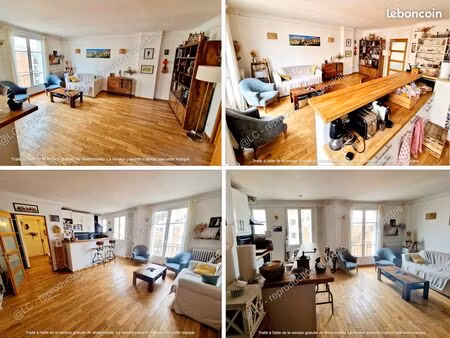 bel appartement t3/f3 baigné de lumière de 64m2 dans résidence prisée à courbevoie