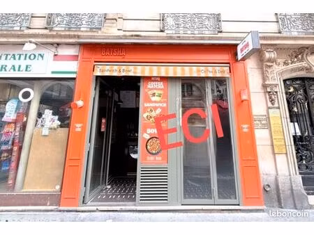 fonds de commerce restauration rapide 40 m²