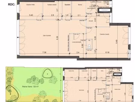 local commercial 120 m²