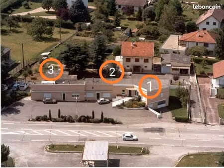 bureaux et stockage à louer | 160 m² – forte visibilité axe lyon–grenoble (a43) - lot 2