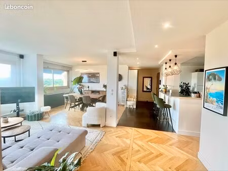 direct proprietaire  t3/t4 de 104m2 renove  vue rhone  balcon  garage  dispo 2026