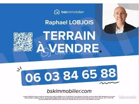 terrain 930 m² pouillon