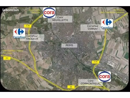 local commercial 1 000 m²