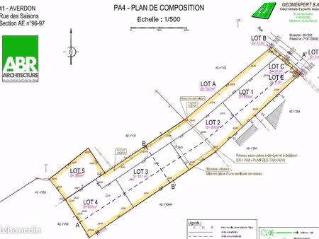 terrain 630 m2 à averdon