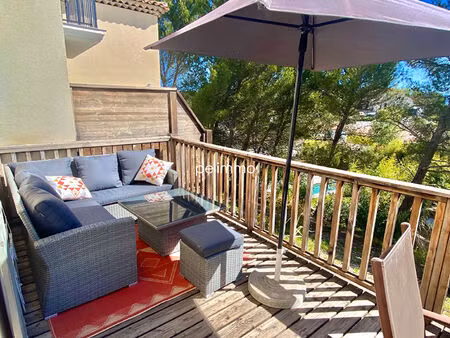 golf pont royal - appartement t4 meuble - parking - terrasse - piscine - 61.64m2