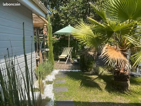 à vendre – chalet 58 m² en pleine propriété avec jardin 220 m² – vue forêt de la chêneraie