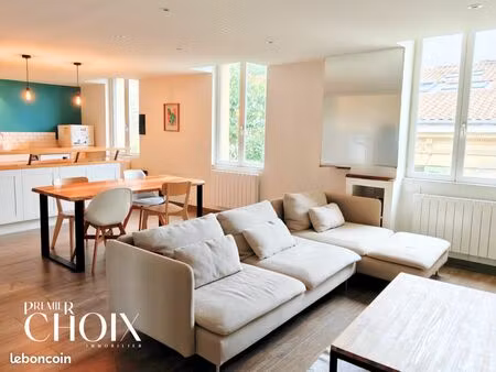 dernier étage - appartement t4 en duplex - immeuble en pierre