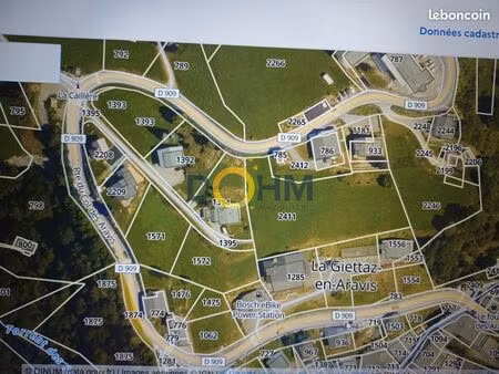 terrain 3917 m² la giettaz