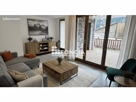 champagny-en-vanoise - la valloise - spacieux t3 + cabine avec grande terrasse et parking 