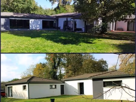 vends maison d'architecte double 245m² avec piscine intérieure  de plain-pied sur 2200m² d