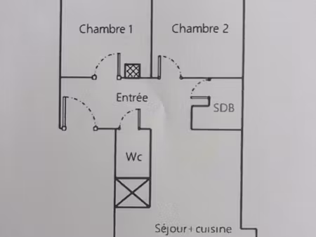 nice - secteur auvare 3 pièces loué