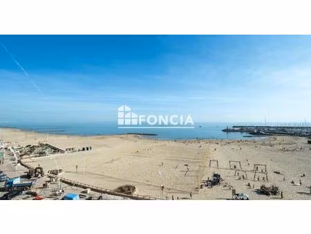 palavas les flots sur tres rare superbe t1 bis en dernier etage et en 1ère ligne face mer