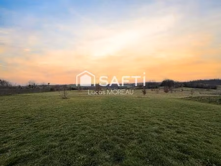 grand terrain de 6600m2 à léojac