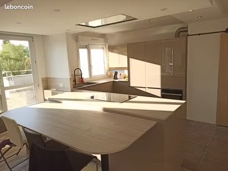 appartement d’exception avec terrasse 50 m² plein sud – murigny (vue parc  garage)