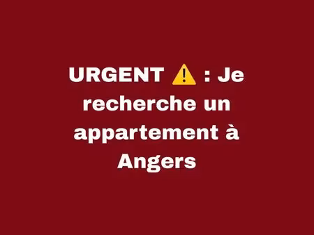 urgent : recherche appartement angers