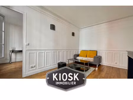 location d'un 2 pièces de 35 m² lumineux à paris 18e - 12  rue ganneron  proche métro et c