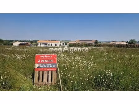 terrain à bâtir 1028 m² viabilisé et borné 17380 landes– parcelle constructible  accès dir