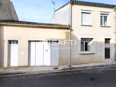 maison de bourg avec garage et grand atelier