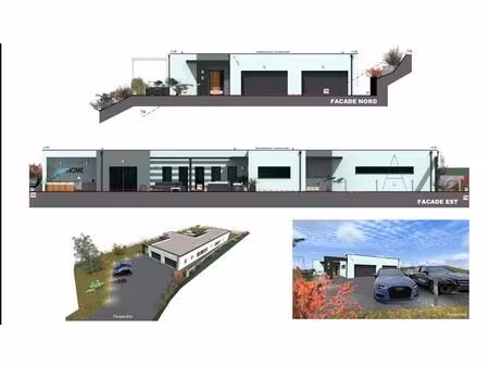 aurec-sur-loire 43110 projet de villa d'architecte avec vue panoramique