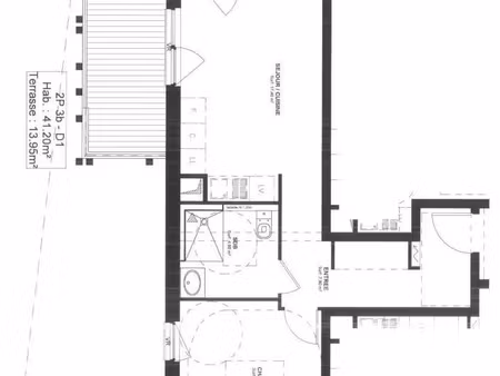 appartement à louer 2 pièces 41.23 m² - strasbourg (67) - 892€