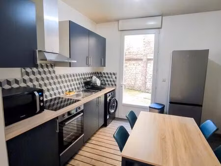 t2 meublé 45 m² avec jardin privatif