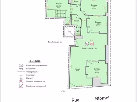 local commercial à vendre 116.3 m² - paris 15e arrondissement (75015) - 895 000€