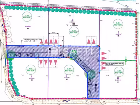 vente terrain 395 m² le gué-d’alleré (17540)
