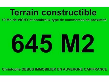 terrain constructible à vendre