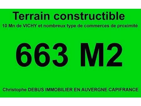terrain constructible à vendre