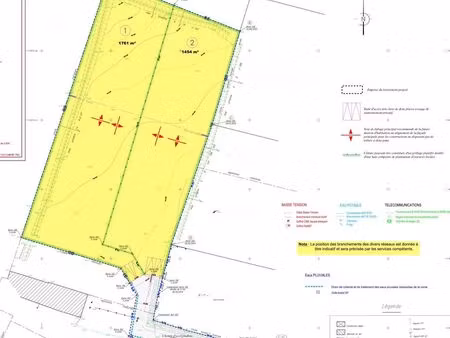 terrain 1761 m² st christophe du foc