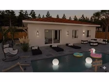 terrain avec maison neuve à vendre