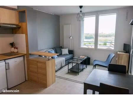 toulouse st cyprien t2 meublé terrasse metro vue exceptionnelle