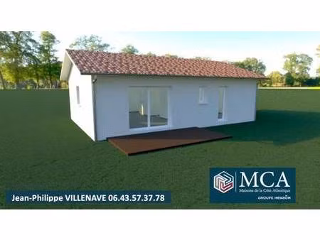 terrain avec maison neuve à vendre