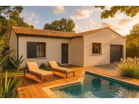 terrain avec maison neuve à vendre