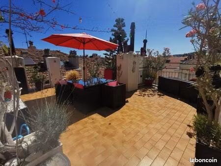 centre ville - superbe 2 pièces meublé toit terrasse