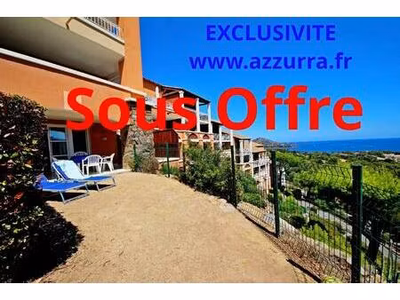 sous offre agay cap esterel appartement deux pieces avec terrasse et jardin expo sud vue..