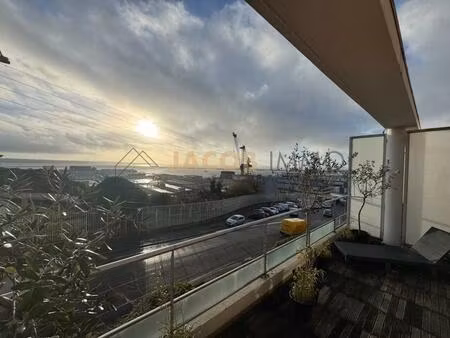 brest rive droite –t2 avec grande terrasse vue rade