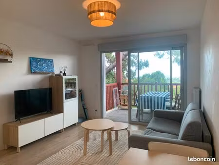 location à l’année – appartement meublé 42 m² vue mer – ilbarritz bidart