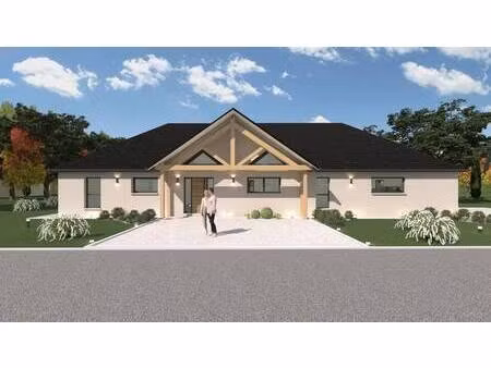 terrain avec maison neuve à vendre