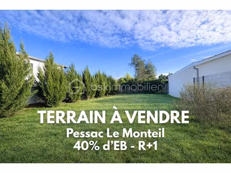 vente terrain 298 m² à pessac (33600)  160 000 €