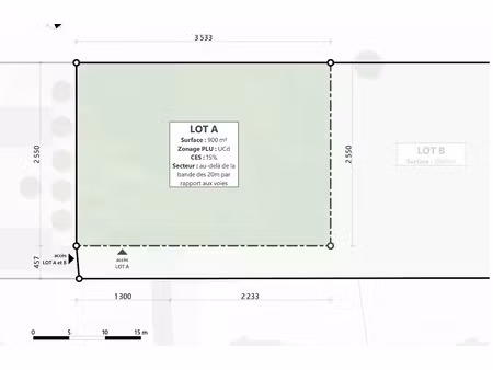 vente terrain 900 m² à vannes (56000)  556 500 €