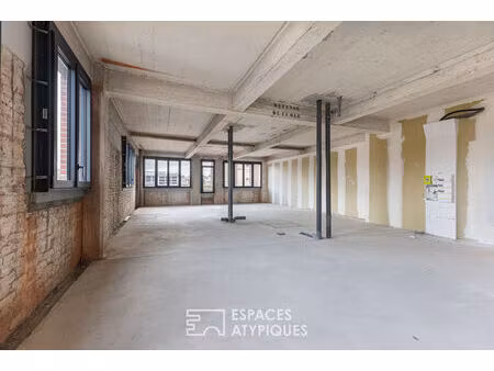 loft industriel brut à aménager