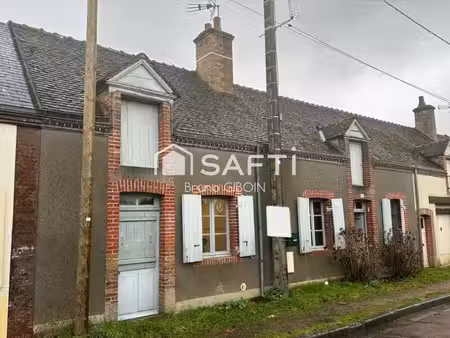 maison en sologne  70 m²  3 pièces  terrain clos
