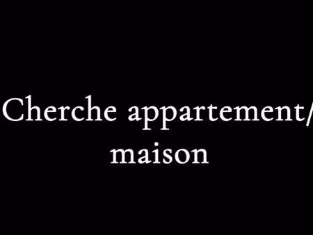cherche appartement /maison