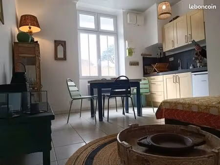 appartement 30 m² en rez-de-jardin