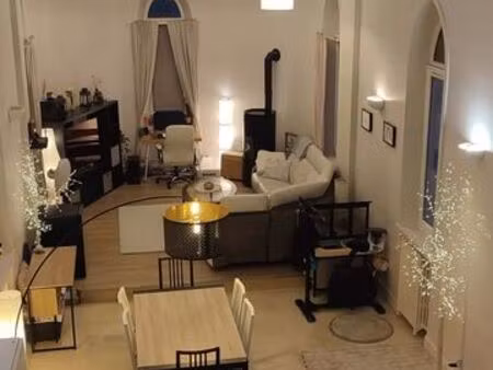 appartement atypique de 108m2  atelier & garage centre ville de falaise