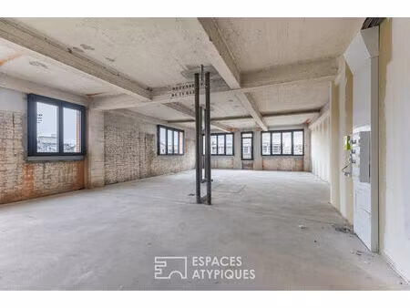 loft industriel brut à aménager