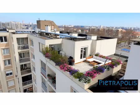 t4 rooftop avec terrasse 33m² sans vis-à-vis - garage double