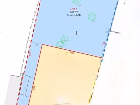 terrain 578 m² longeves
